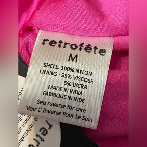 Retrofete 🩷 sequin crop top in‎ fuchsia. NWT Medium - Picture 10 of 12